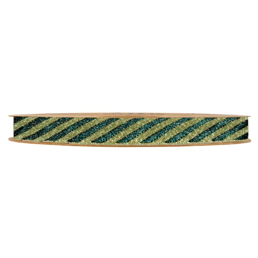 Fita de tecido MP Little Xmas 10mmx20m riscas verde