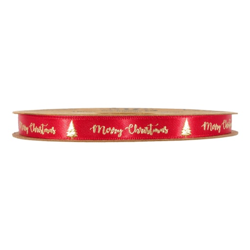 Fita de cetim MP Little Xmas 10mmx20m vermelho