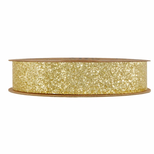 Fita de tecido MP Desiree 25mmx10m glitter dourado 04