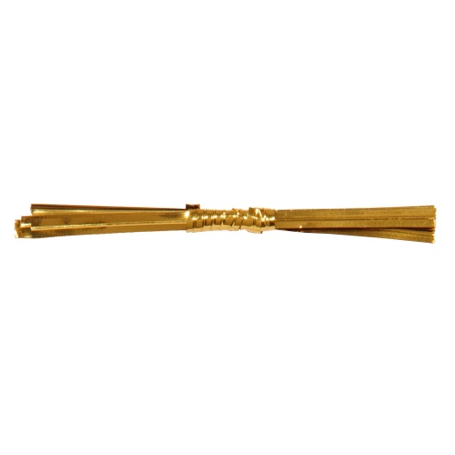 Fita metálica para fechar sacos 4mmx10cm dourado claro 05 MP (800 unidades)