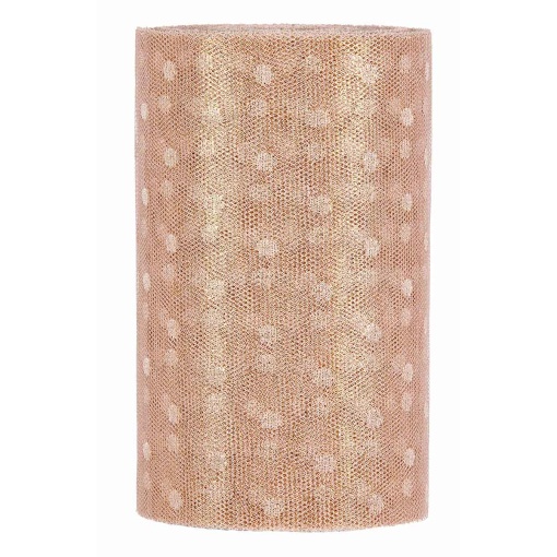 Tule MP Shining Dots 140mmx25m rosa 57