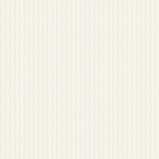 Tecido MAKOWER Poppy Seeds branco 1x1,12m