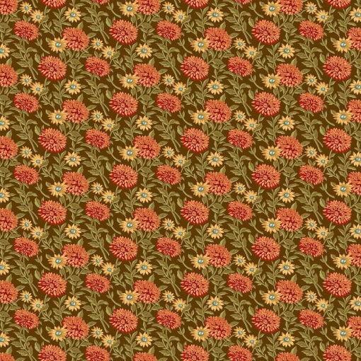 Tecido MAKOWER Autumn Woods Woodland Bloom 1x1,12m