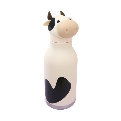 Garrafa térmica com palhinha ASOBU Bestie 460ml vaca