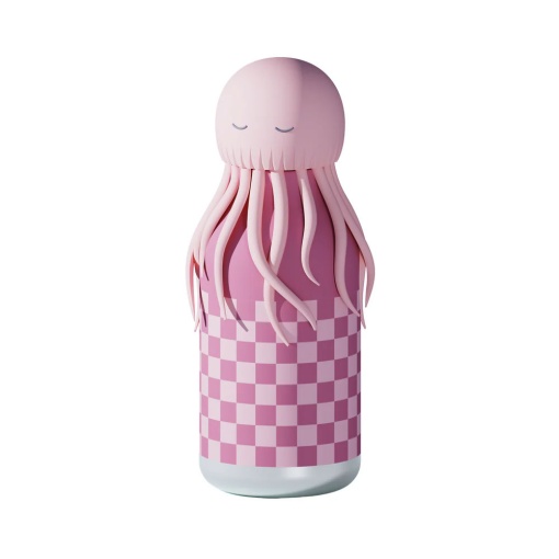 Garrafa térmica com palhinha ASOBU Bestie 460ml medusa