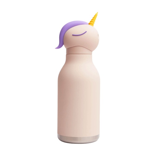 Garrafa térmica com palhinha ASOBU Bestie 460ml unicórnio