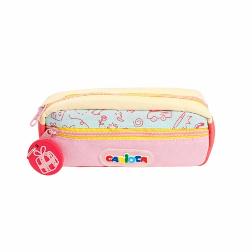 Estojo escolar CARIOCA Bustina Doodle duplo sortido