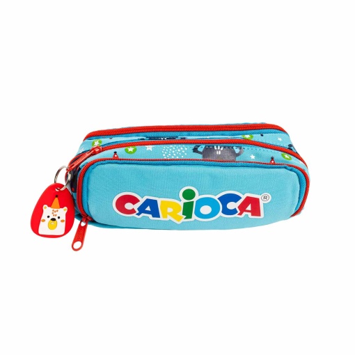 Estojo escolar CARIOCA Bustina Animal triplo sortido