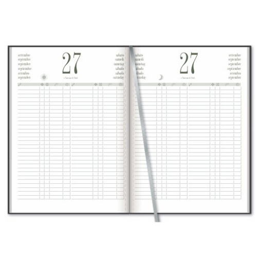 Agenda restaurante A4 2026 PAPIRO matra preta