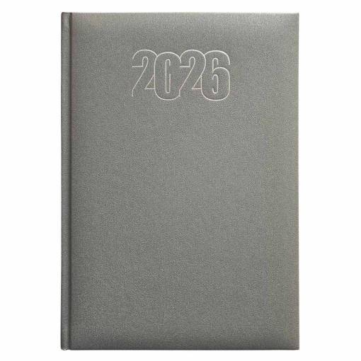 Agenda diária A5 2026 PAPIRO Astro prateada