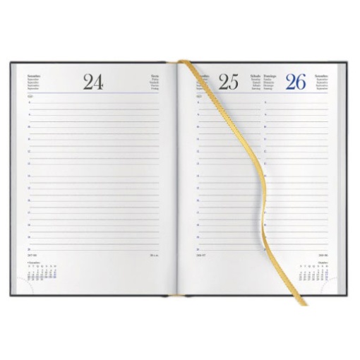 Agenda diária A5 2026 PAPIRO Astro prateada