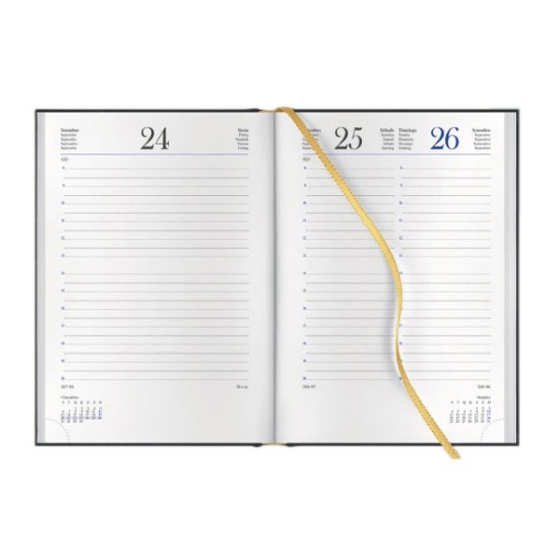 Agenda diária A5 2026 PAPIRO Madrid azul