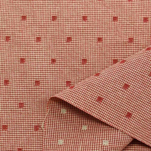 Tecido Cosmo Textiles yarn dyed bordeaux 1x1,12m