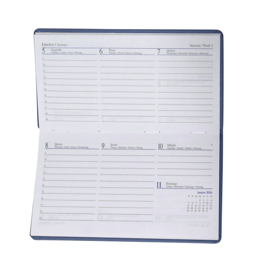 Agenda semanal A6 2026 PAPIRO Tucson azul