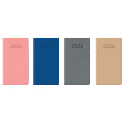 Agenda semanal A6 2026 PAPIRO Tucson pastel sortido