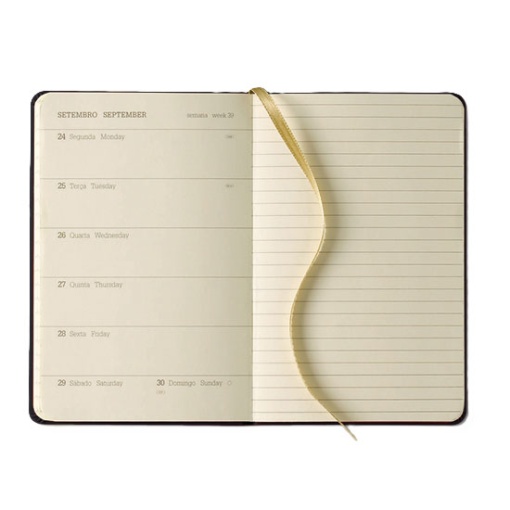 Agenda semanal A5 2026 PAPIRO Be You com elástico