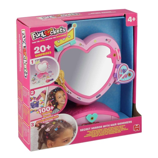 ESPELHO MAGICO COM BRILHANTES PARA CABELO JUMBO FUNLOCKETS 1120100564