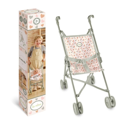 CARRINHO DE PASSEIO PARA BONECAS TIPO BENGALA LA NINA AMANDA 53CM 1121000284