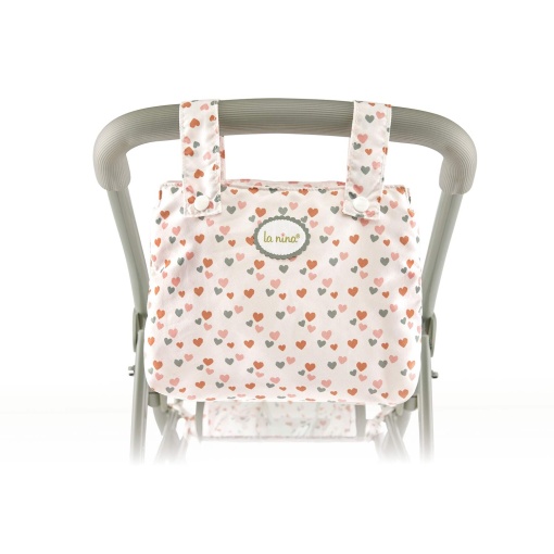 Carrinho de passeio para bonecas gémeas LA NINA Amanda 67x66cm