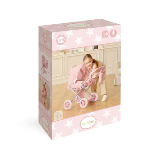 CARRINHO DE PASSEIO PARA BONECAS LA NINA CARLOTA 68CM 1121000292