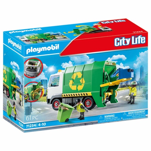 PLAYMOBIL CITY LIFE CAMIAO DE RECICLAGEM 71234
