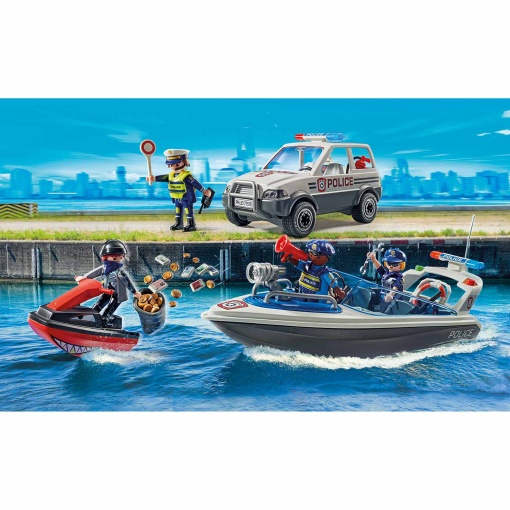 PLAYMOBIL City Action perseguição policial na água
