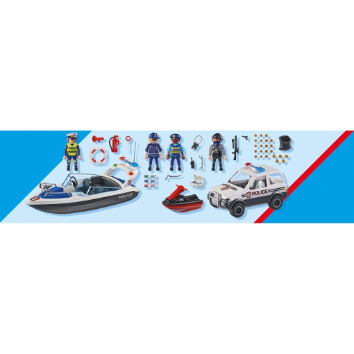 PLAYMOBIL City Action perseguição policial na água