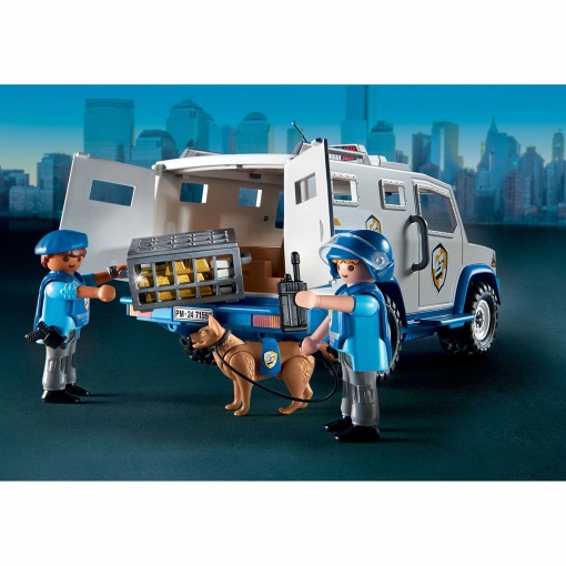 PLAYMOBIL Action Heroes transporte policial de dinheiro