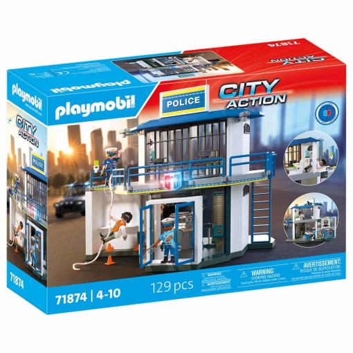 PLAYMOBIL CITY ACTION ESQUADRA COM SALA DE INVESTIGACAO 71874