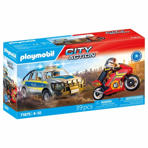 PLAYMOBIL CITY ACTION PICK UP PERSEGUICAO POLICIAL 71875