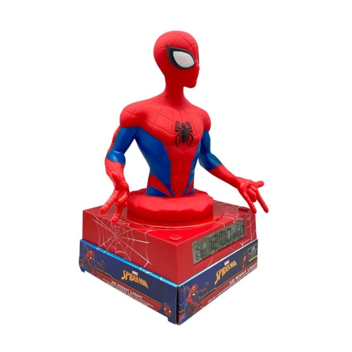 Candeeiro 3D com despertador MARVEL Spider-Man