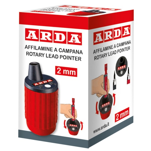 Afia-minas rotativa 2mm com depósito ARDA TE809
