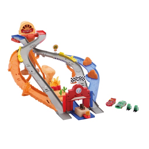 DISNEY PIXAR CARS Radiator Springs Race & Rescue pista de resgate Mattel JFL57