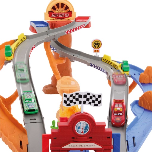 DISNEY PIXAR CARS Radiator Springs Race & Rescue pista de resgate Mattel JFL57