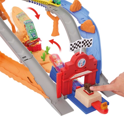 DISNEY PIXAR CARS Radiator Springs Race & Rescue pista de resgate Mattel JFL57