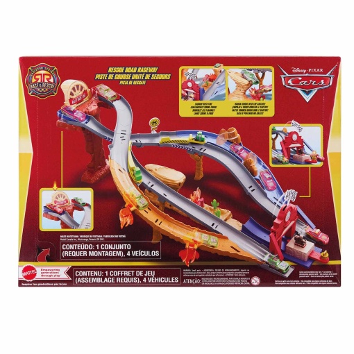 DISNEY PIXAR CARS Radiator Springs Race & Rescue pista de resgate Mattel JFL57