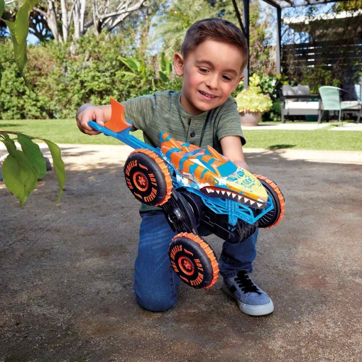 HOT WHEELS Monster Trucks Tiger Shark escalador telecomandado Mattel JFR39