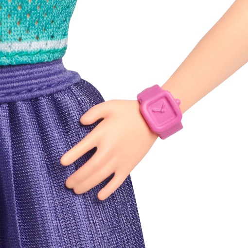 BARBIE Fashionista ruiva com saia roxa e top verde Mattel FBR37/HYT90