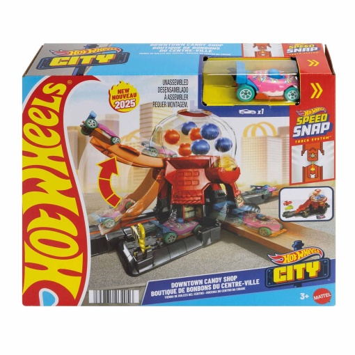 HOT WHEELS City pista loja de doces no centro da cidade Mattel HDR24/JBM62