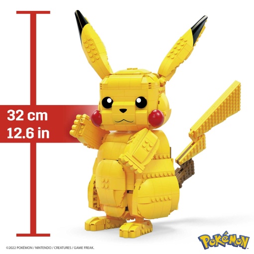 MEGA Pokémon Construx Pikachu gigante 825 peças Mattel FVK81