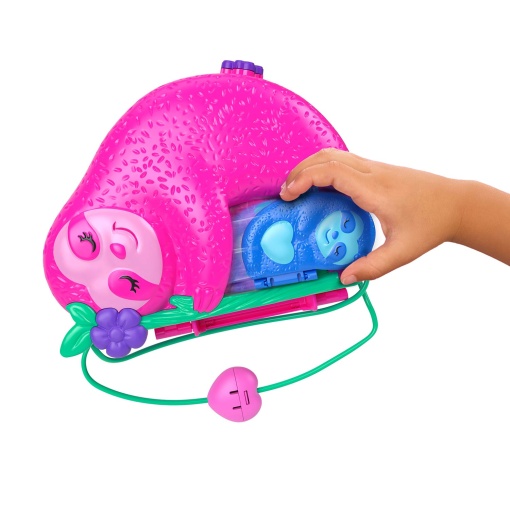 POLLY POCKET família de preguiças bolsa compacta 2 em 1 Mattel HRD40