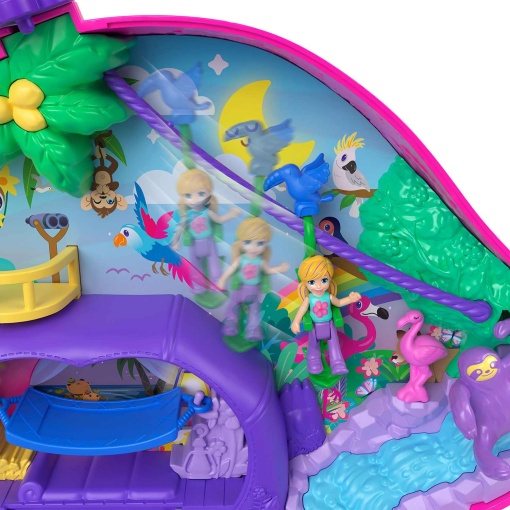 POLLY POCKET família de preguiças bolsa compacta 2 em 1 Mattel HRD40