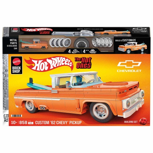 HOT WHEELS Elite Series Brick Shop '62 Chevy Pickup 858 peças Mattel JFT20