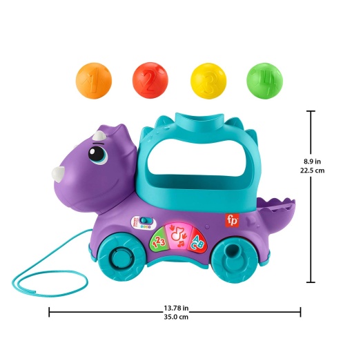 Triceratops bolinhas saltitantes FISHER-PRICE Mattel HNR52
