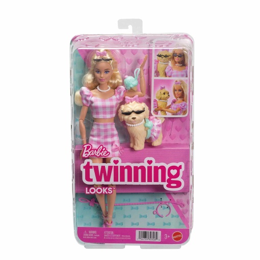 BARBIE Twinning Looks Malibu e cachorro Mattel JFP36