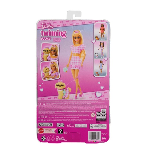 BARBIE Twinning Looks Malibu e cachorro Mattel JFP36