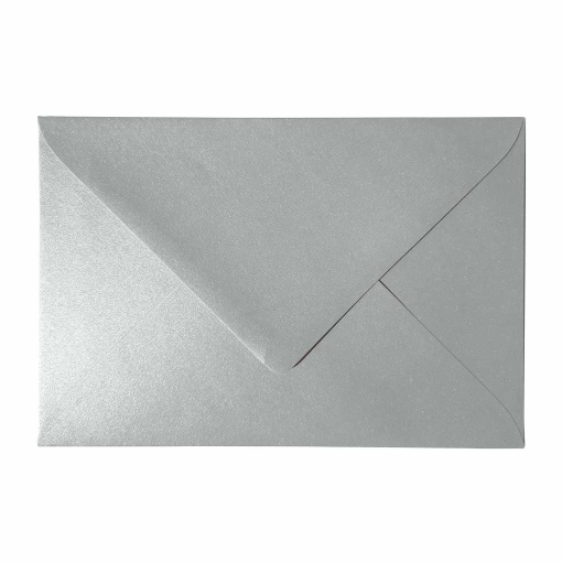 Envelope B6 metalizado Simply Metallic prata - 10 unidades