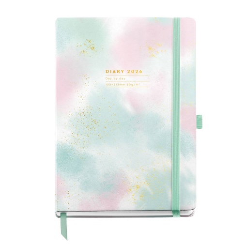 Agenda diária A5 2026 MIQUELRIUS Plus Gráfica Gradient com elástico