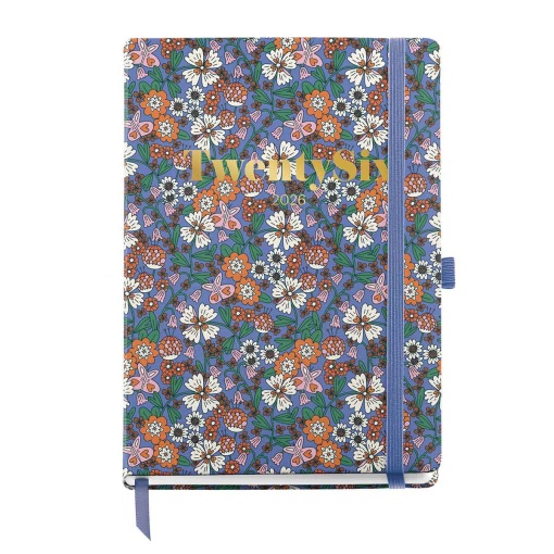 Agenda diária A5 2026 MIQUELRIUS Plus Natura Blooming com elástico