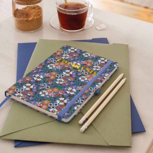 Agenda diária A5 2026 MIQUELRIUS Plus Natura Blooming com elástico
